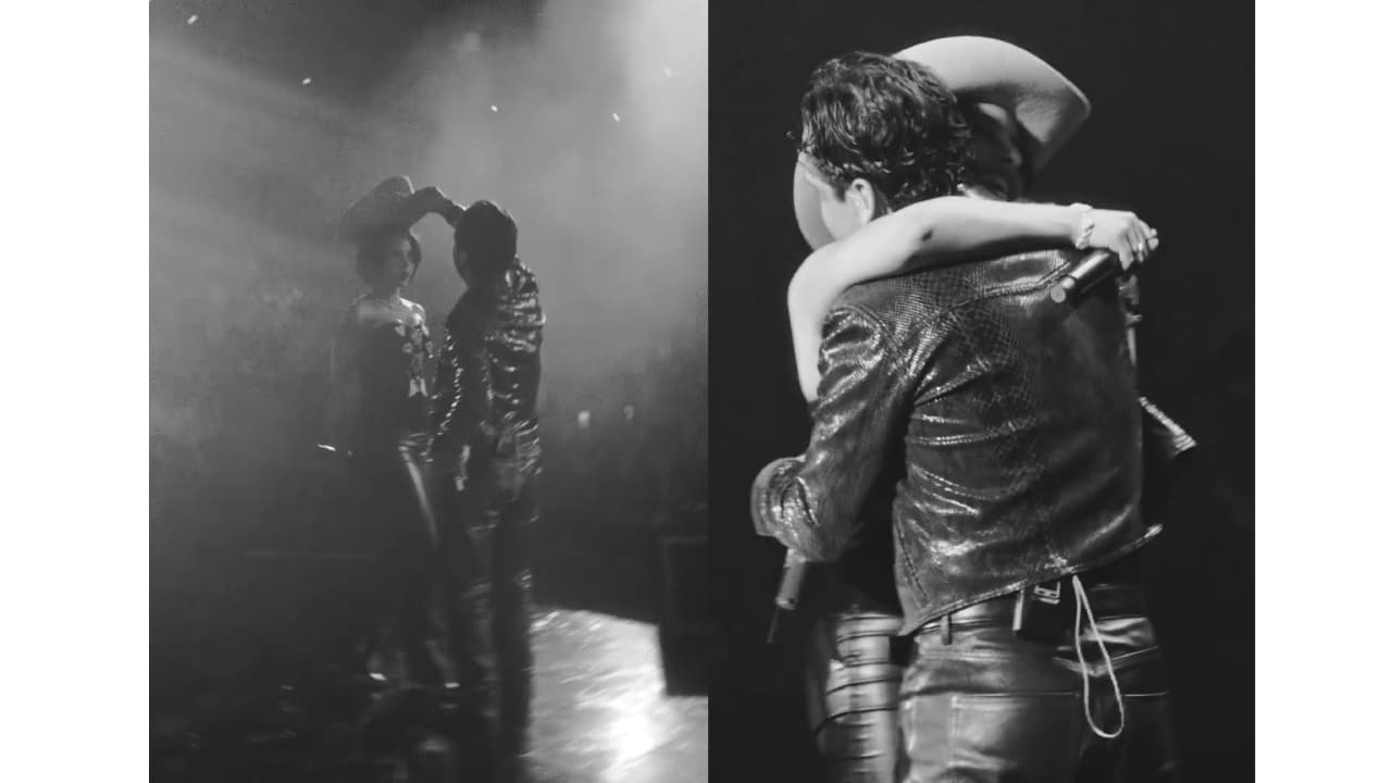 Christian Nodal presume su presentación junto a Ángela Aguilar