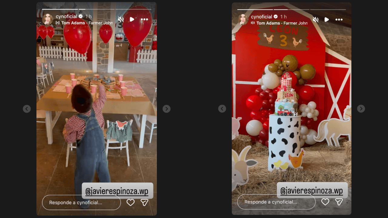 Cynthia Rodríguez y Carlos Rivera muestran lo grande que está su hijo León; impactan al publicar fotos de su cumpleaños