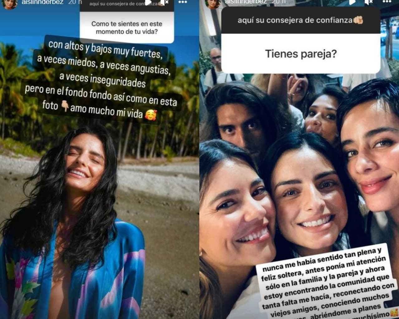 La actriz se sinceró sobre su actual situación sentimental.