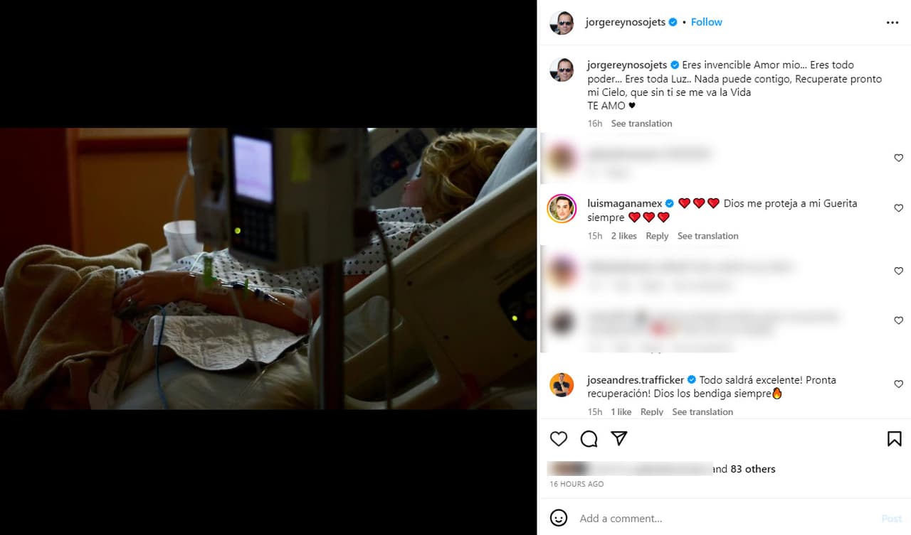 Noelia desde el hospital