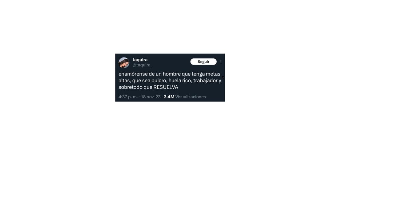 Joven desata polémica con su consejo sobre conseguir "novios que resuelvan".