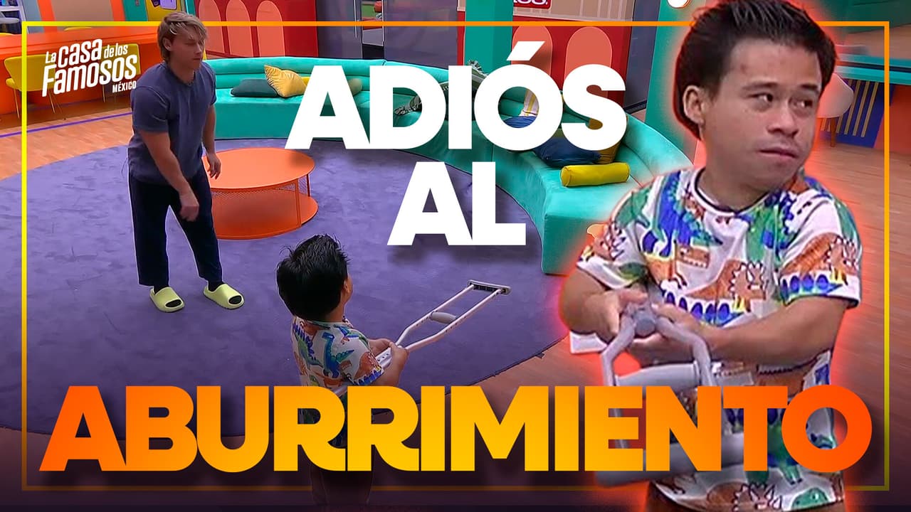 Aldo y Abelito usan la muleta de Dalílah como nuevo juego