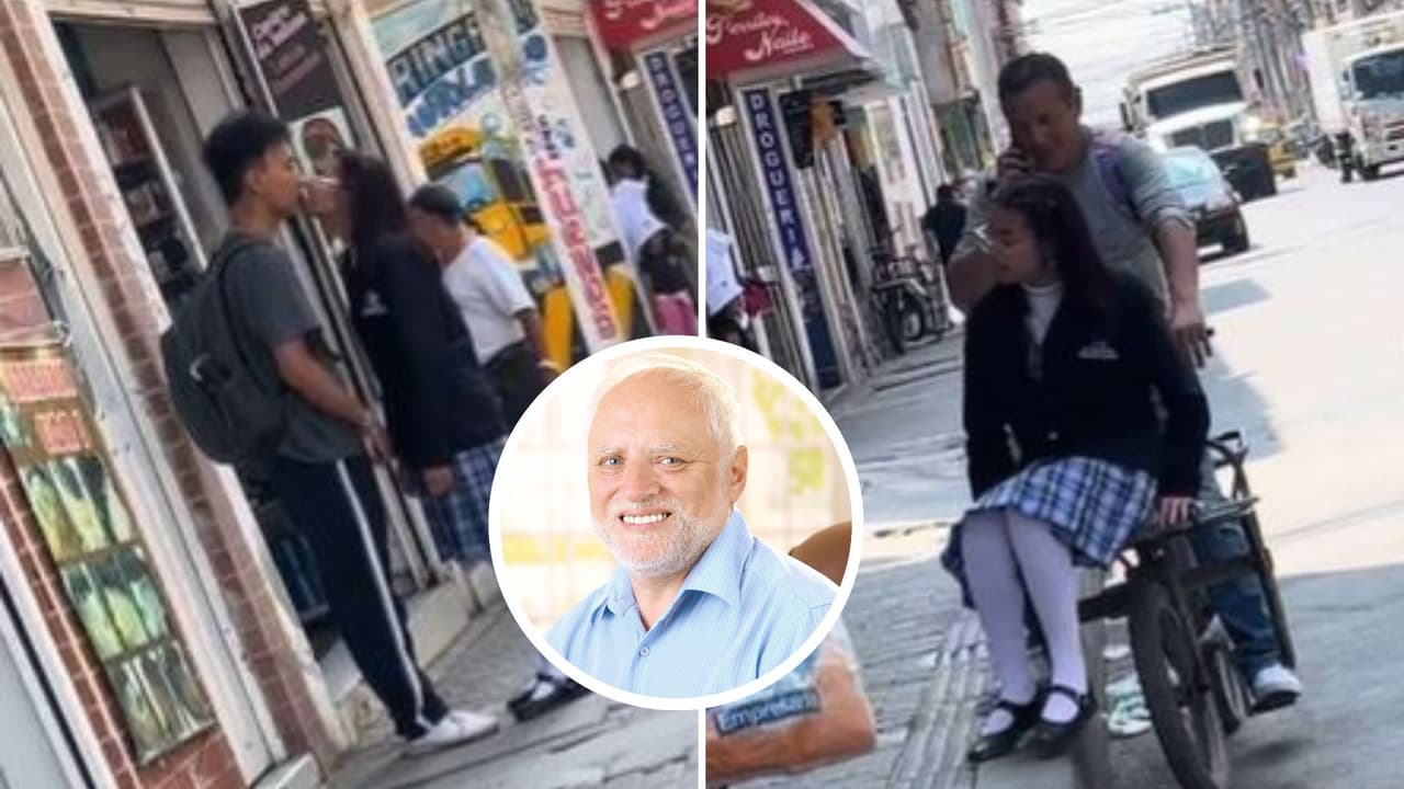 Papá espera a su hija adolescente mientras se despide del novio y se vuelve un héroe en redes
