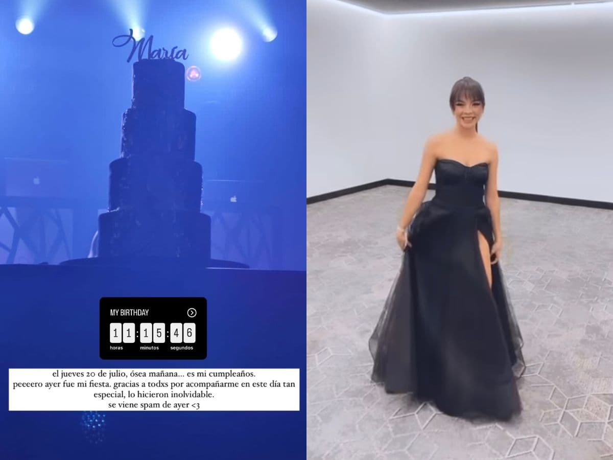 María Perroni celebró sus XV años con tremenda fiesta.