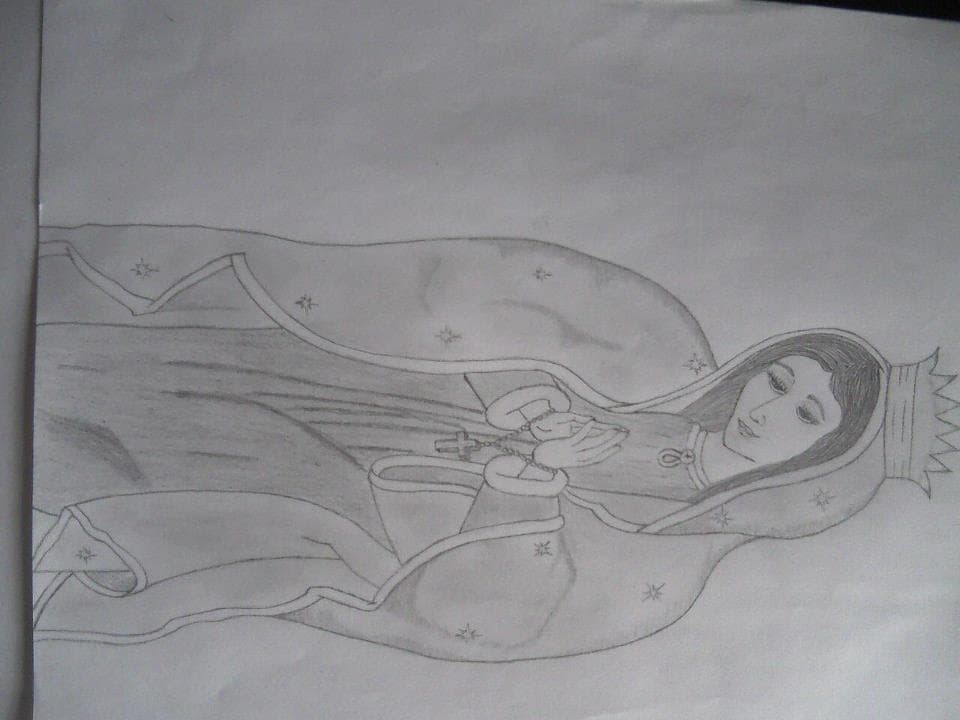 De acuerdo con sus publicaciones, disfruta mucho dibujar. Incluso, tiene uno de la Virgen de Guadalupe en FB.