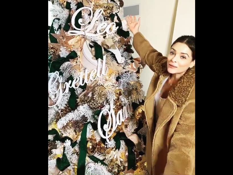 Grettell Valdez acudió con el estudio de diseño Galo Guilmar para decorar su árbol de Navidad, el cual se destaca por tener los nombres de los integrantes de su familia. “Llegó la Navidad a casa”, dijo la actriz en su publicación.