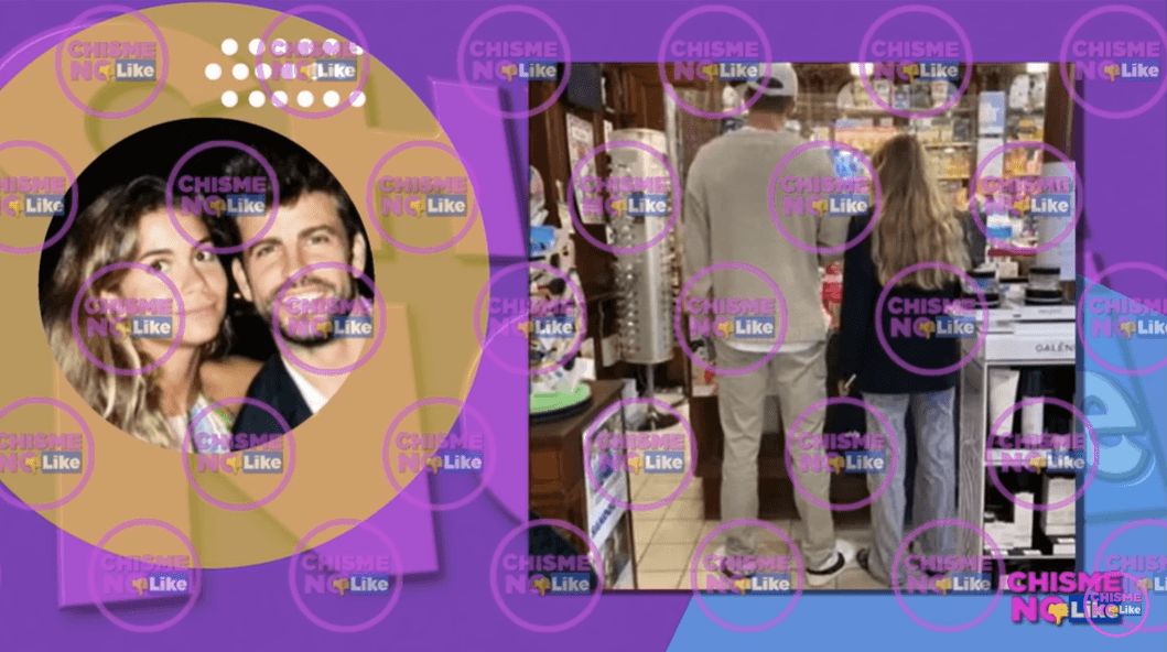 Gerard Piqué y Clara Chía fueron captados en una farmacia en España