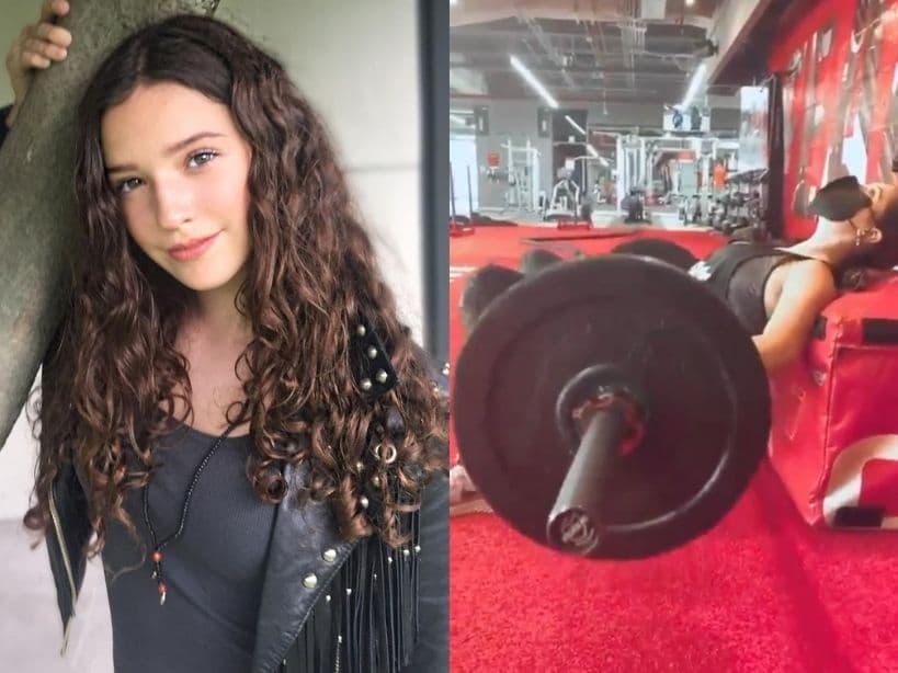 Mía Rubín, hija de Andrea Legarreta, impacta con su ardua rutina de ejercicio