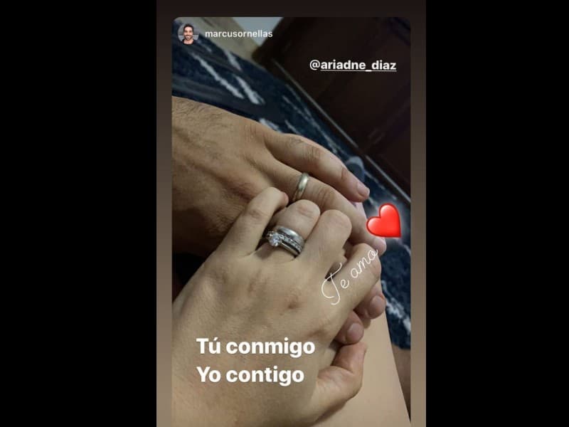 Ariadne Díaz causó revuelo por la fotografía que compartió junto a Marcus Ornellas