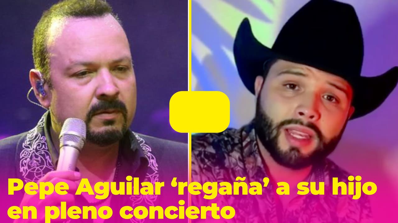 “¿Qué diablos te pasó?" Pepe Aguilar le dio un divertido regaño a su hijo en pleno concierto