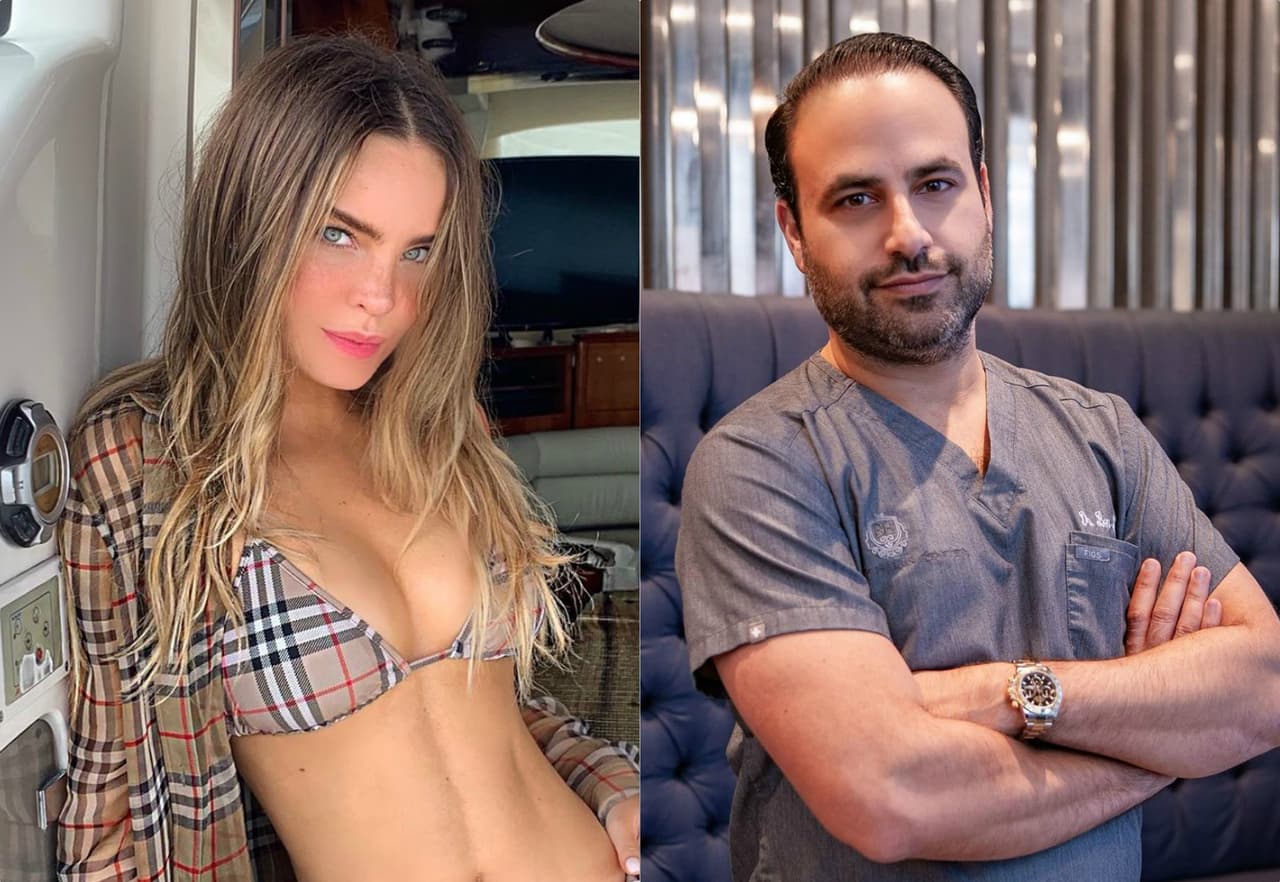 Captan a Belinda junto al cirujano Ben Talei mientras viajaban en avión