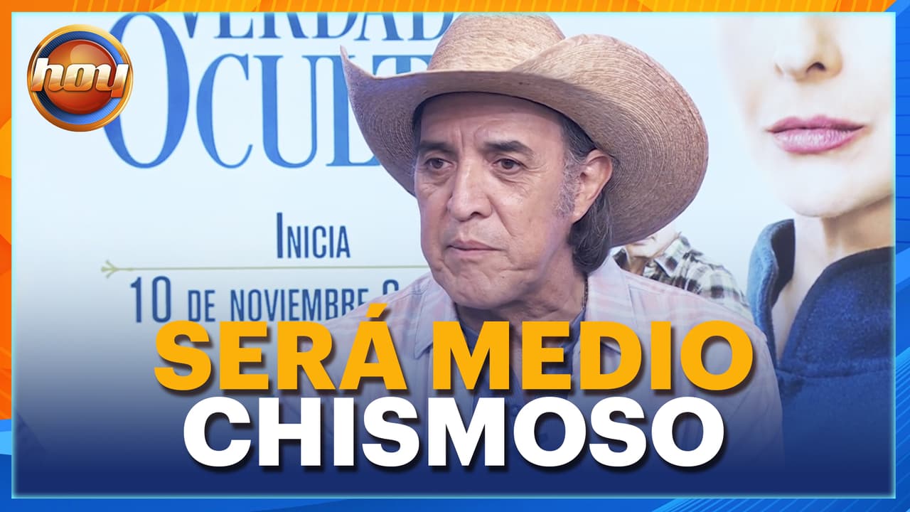 Luis Felipe Tovar REVELA detalles de "Juventino" su personaje en "Mi verdad oculta"