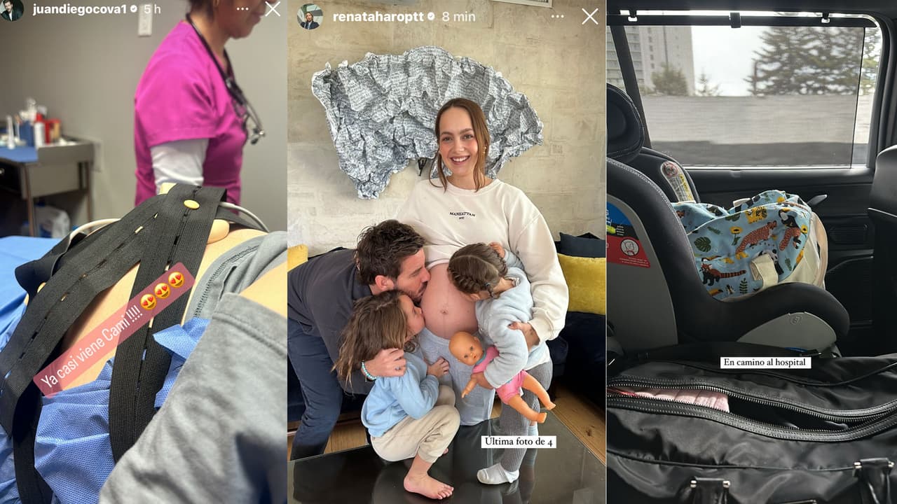 Capturas historias Instagram Juan Diego Covarrubias y Renata Haro
