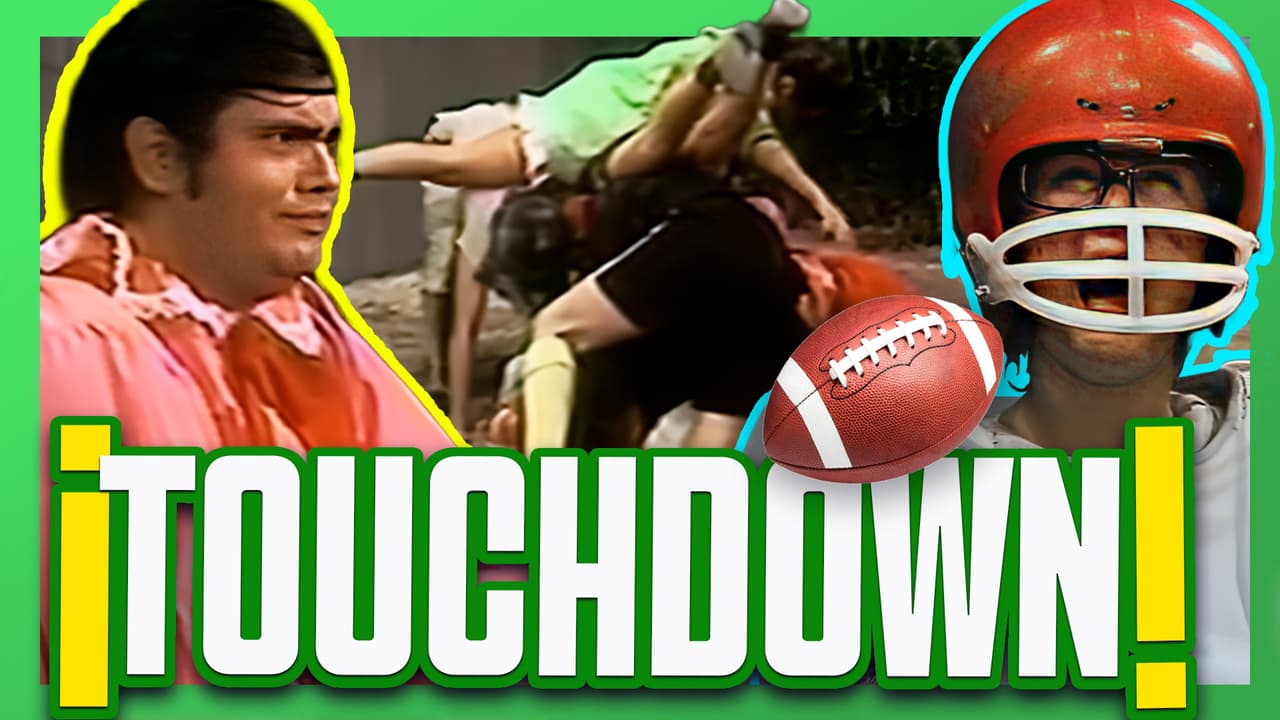 Don Ramón y el Profesor Jirafales lideran un equipo de fútbol americano