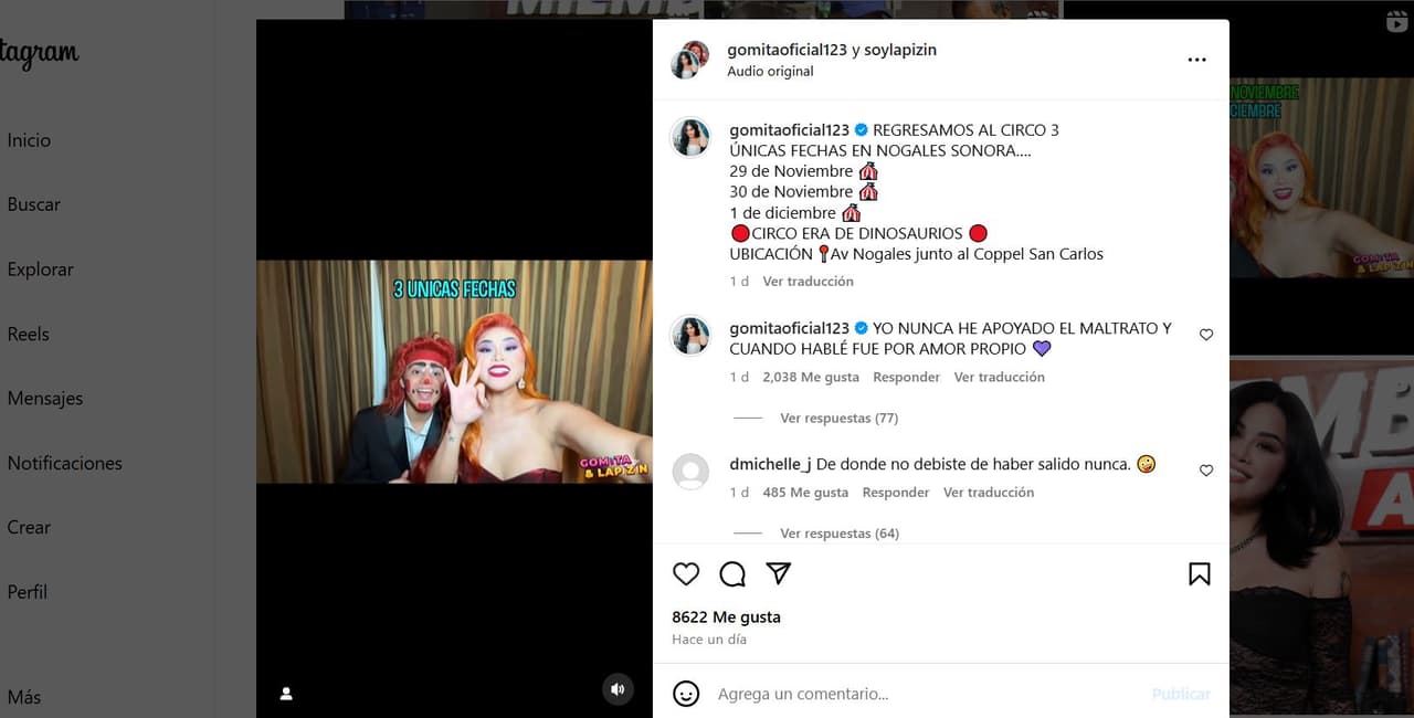 Gomita reacciona a acusaciones de presunta violencia de Fer Durán contra Lapizito.