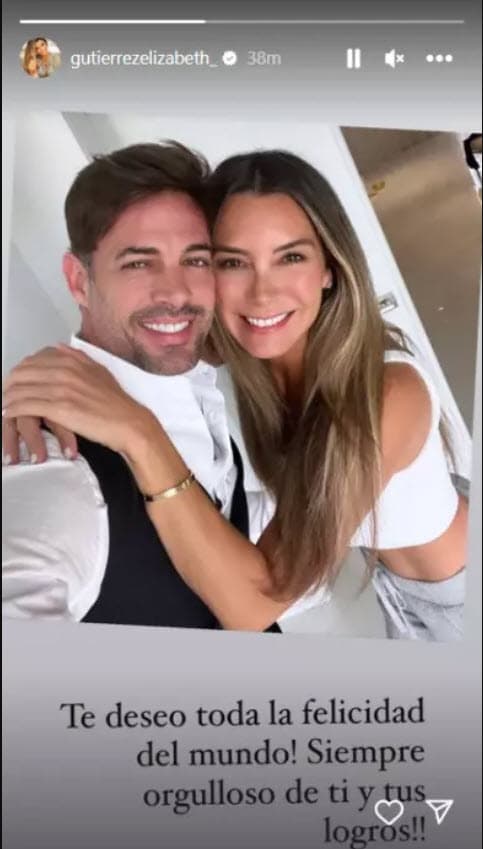 Elizabeth Gutiérrez colgó esta foto abrazando a William Levy el pasado jueves 28 de septiembre abriendo más dudas alrededor de la pareja.