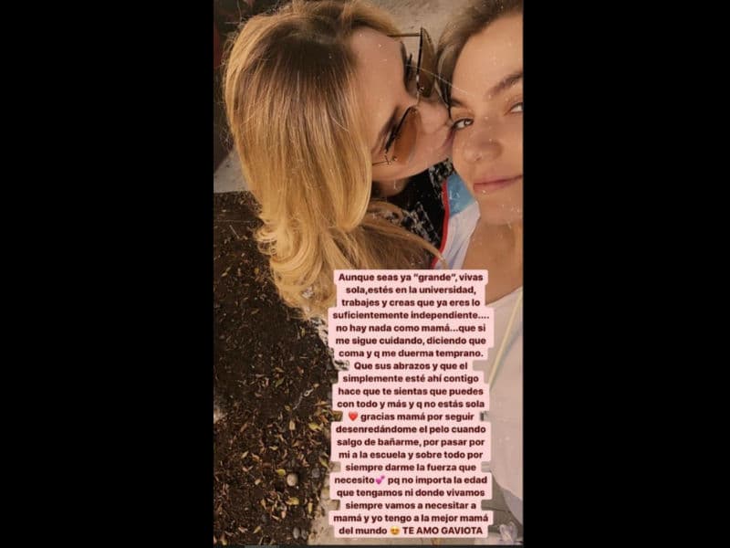 Sofía Castro conmueve por las palabras que le dedicó a su mamá Angélica Rivera