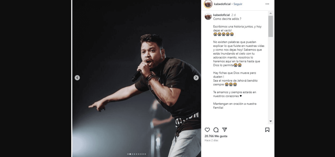 Así le dicen adiós al cantante Amaury Hernández tras su repentina muerte