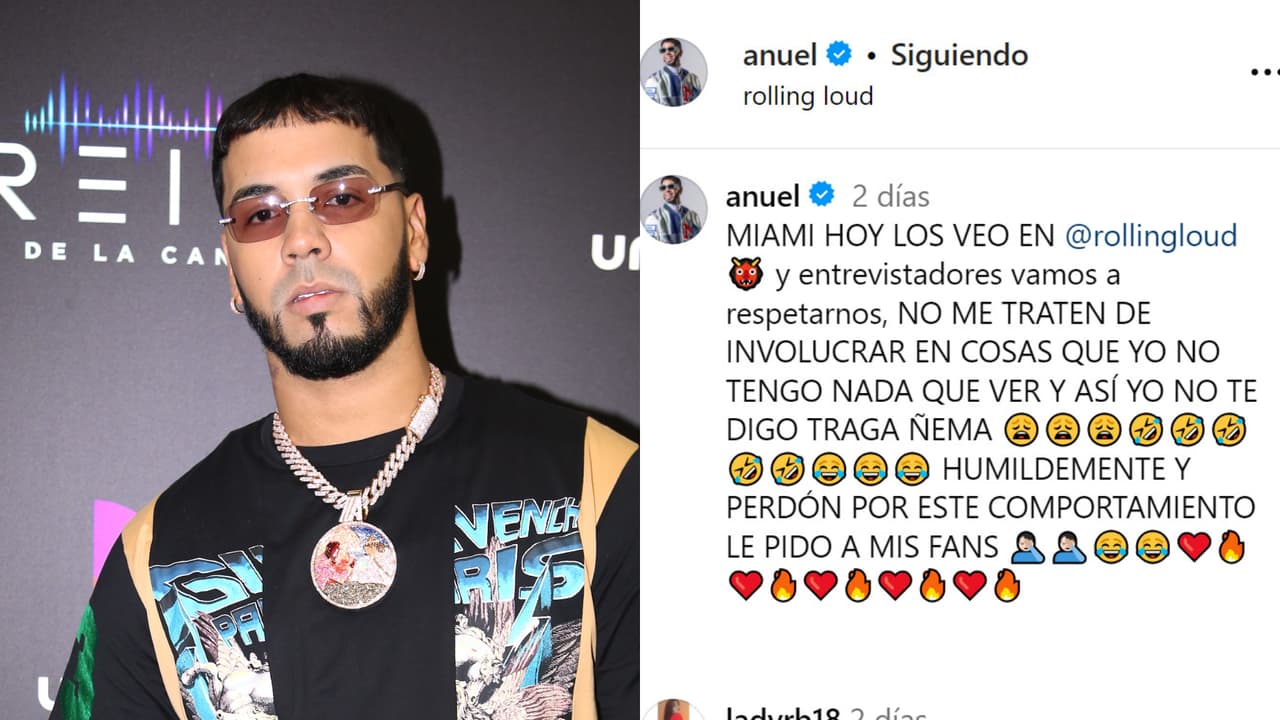 Este es el mensaje que Anuel publicó en Instagram el pasado fin de semana tras la cancelación de la presentación de Yailin y Tekashi en Premios Juventud 2023.
