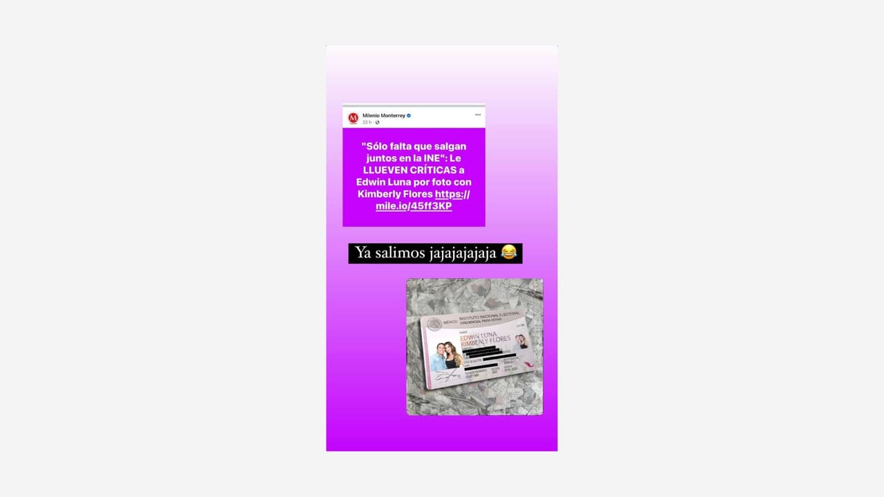 Así respondió Kimberly Flores a las críticas.