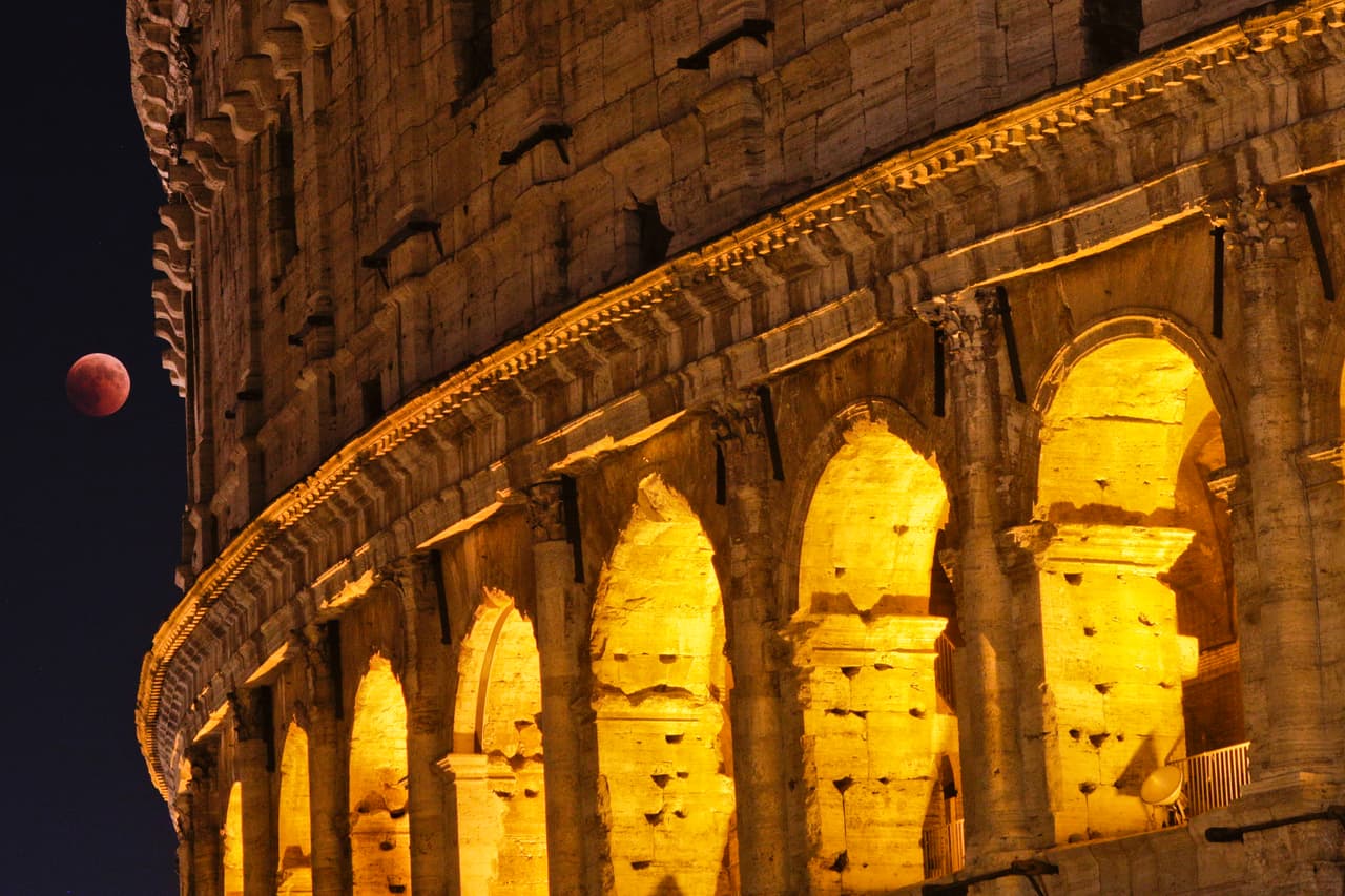 Eclipse lunar en Italia