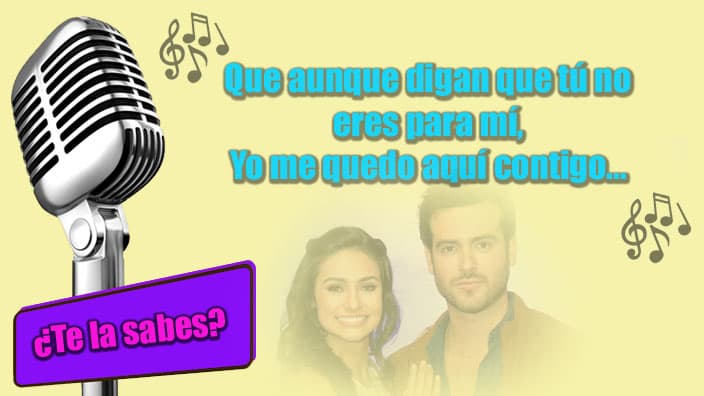 Yo me quedo aquí contigo ¿Te la sabes?