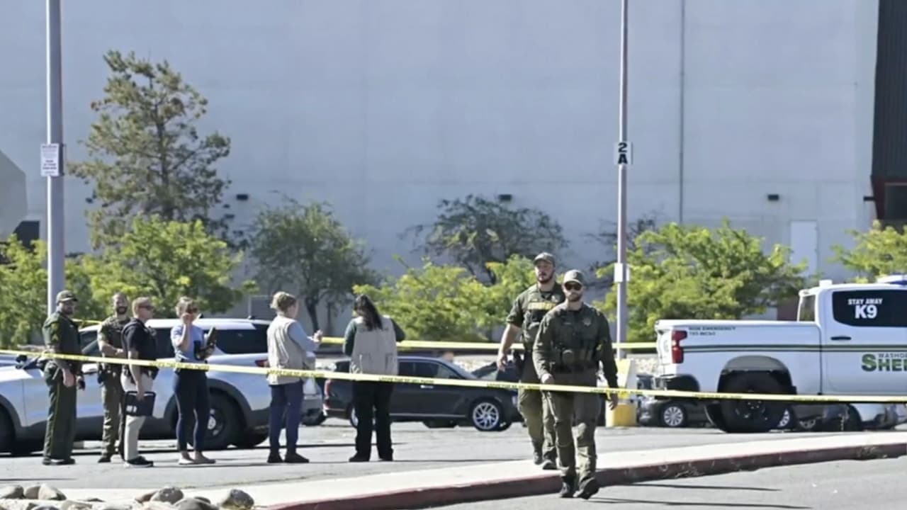 Tiroteo en casino de Nevada: revelan video del enfrentamiento entre policías y el presunto atacante
