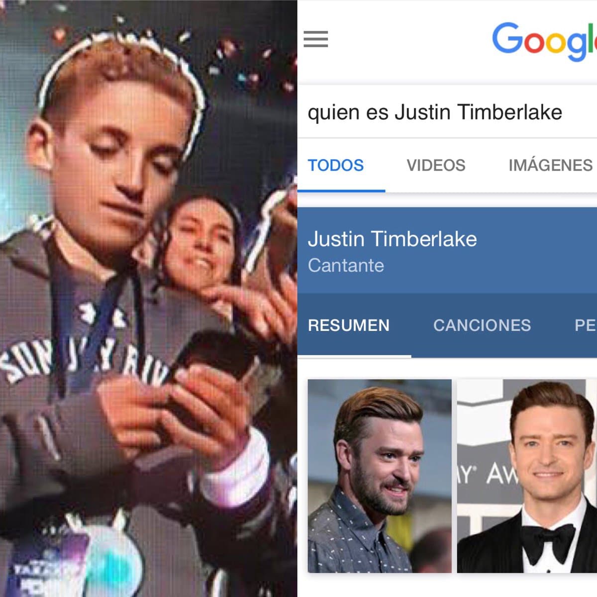 Claramente el #SelfieKid no había nacido cuando Justin ya cantaba con N*Sync.