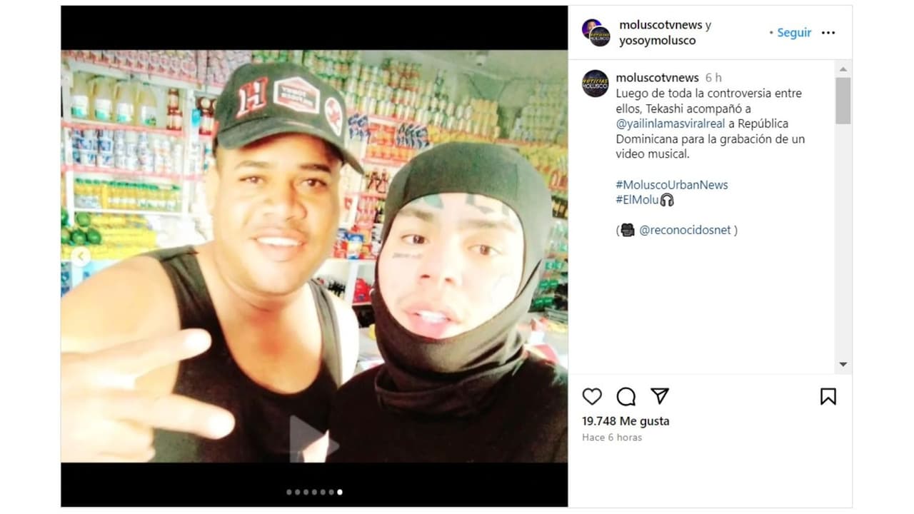 Tekashi 6ix9ine presuntamente está en República Dominicana.