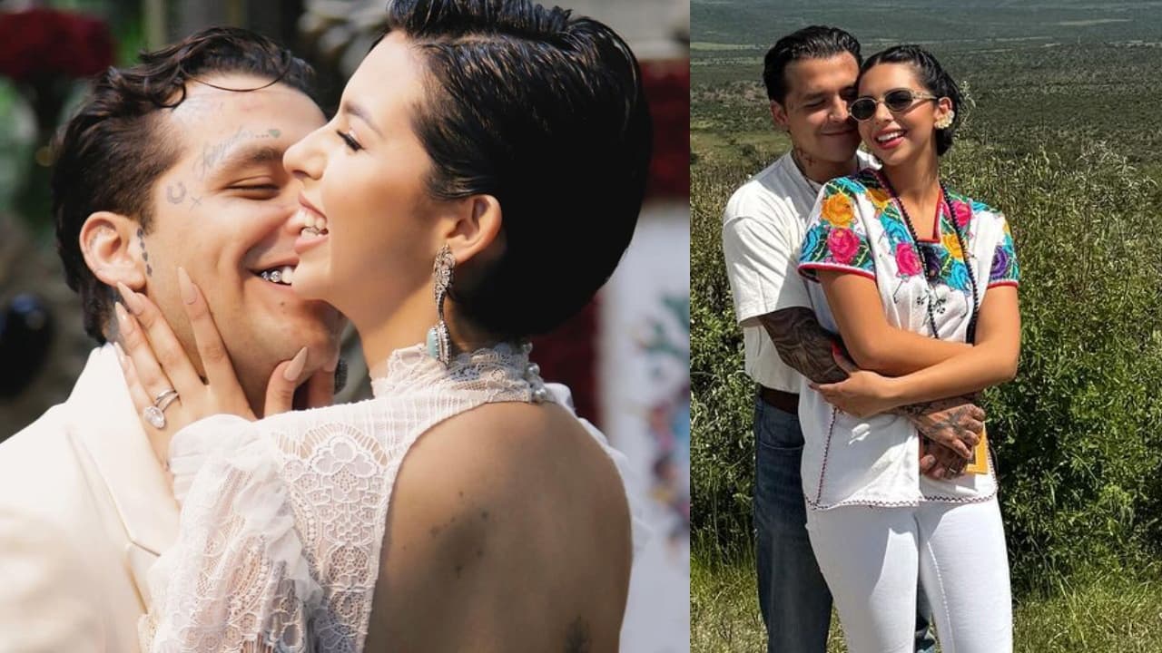 Ángela Aguilar por fin aparece con Nodal y deja ver su vientre: ¿Está embarazada? 