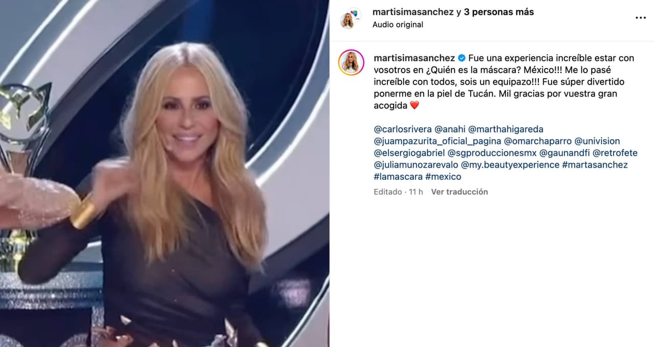 ¿Quién es La Máscara? Marta Sánchez