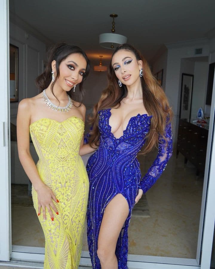 Alison y Marla Solís brillaron con su look en la boda de Marc Anthony y Nadia Ferreira.