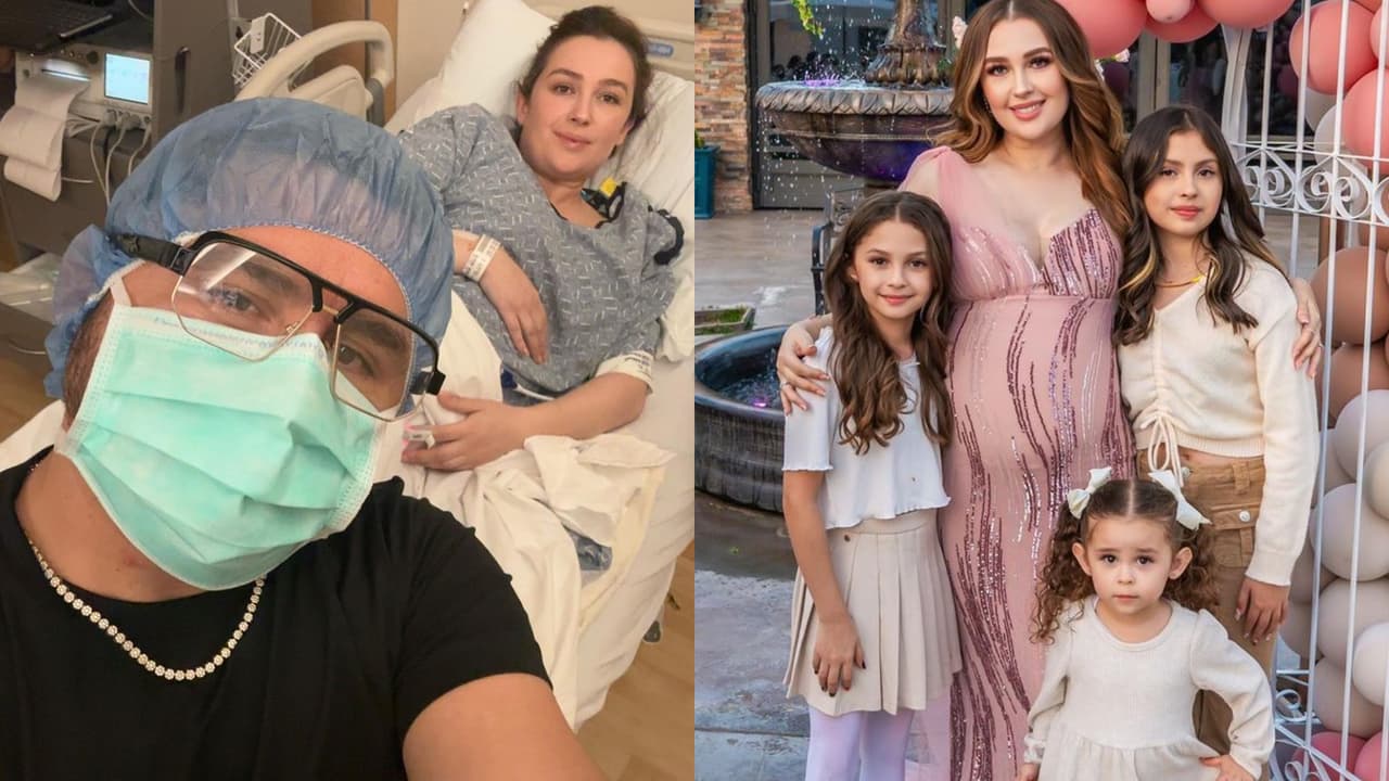 Hijas de Larry Hernández por fin conocen a la nueva bebé: así fue el encuentro