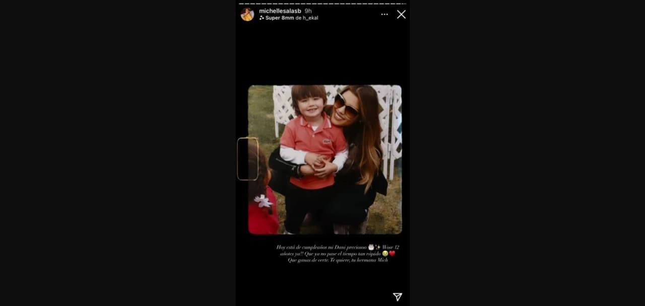 Michelle Salas dedicó a su hermano menor un amoroso mensaje de cumpleaños.