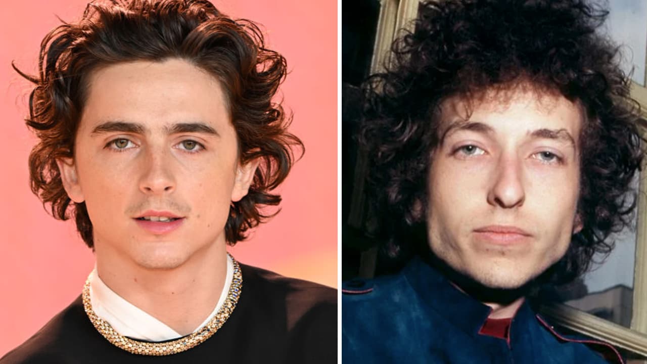 Primeras fotos de Timothée Chalamet como Bob Dylan impactan por su gran parecido 