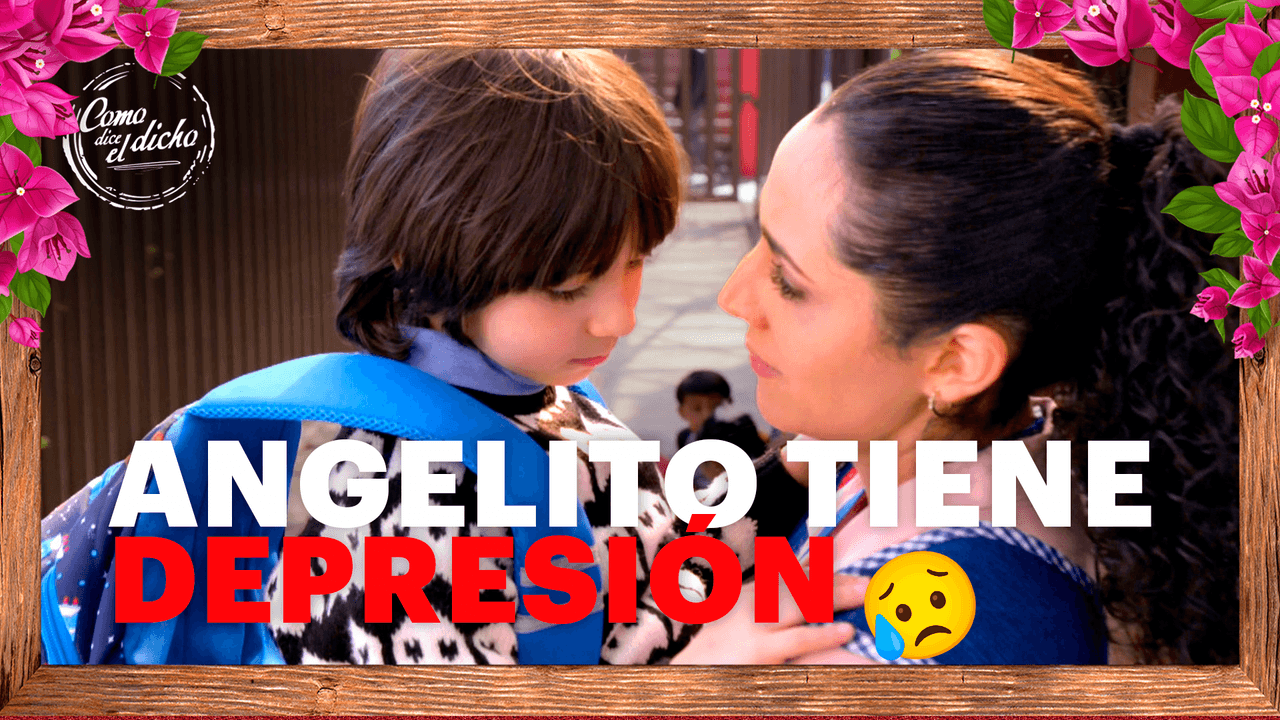 Angelito se despide de su maestra y entra en depresión por el cambio de escuela