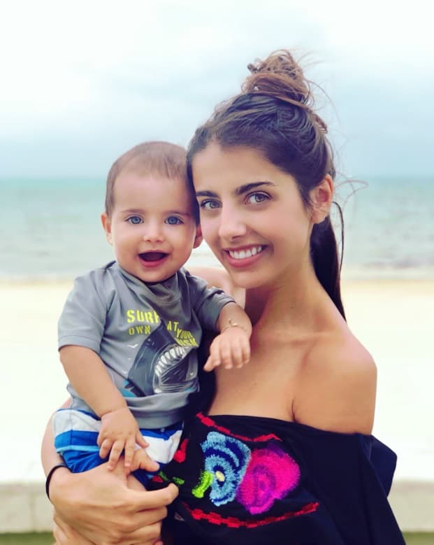 Marcelo. El pequeño, de un año de edad, llegó a enamorar a todos los admiradores de Michelle Renaud.