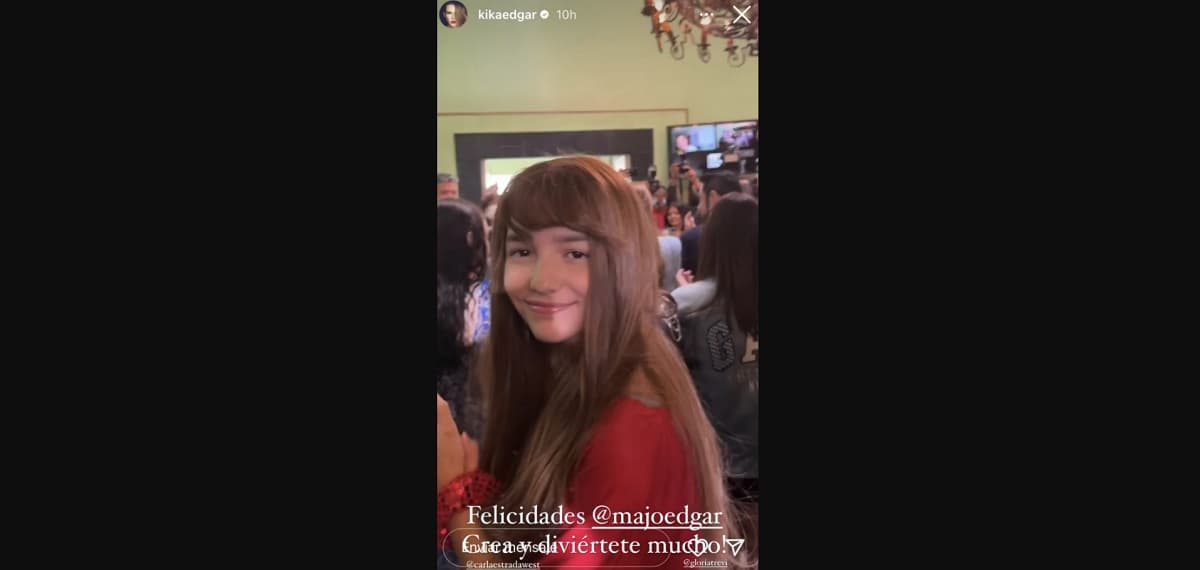 Kika Edgar acudió a la presentación para apoyar a su hija
