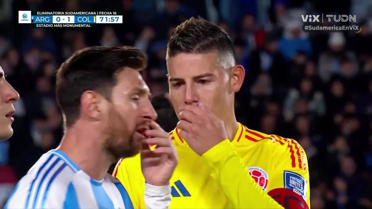 ¿Qué se dijeron Messi y James? Así su enigmática conversación