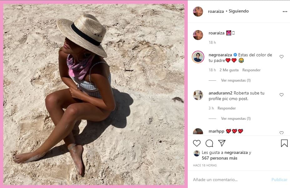 Roberta Araiza apareció en traje de baño y causó revuelo