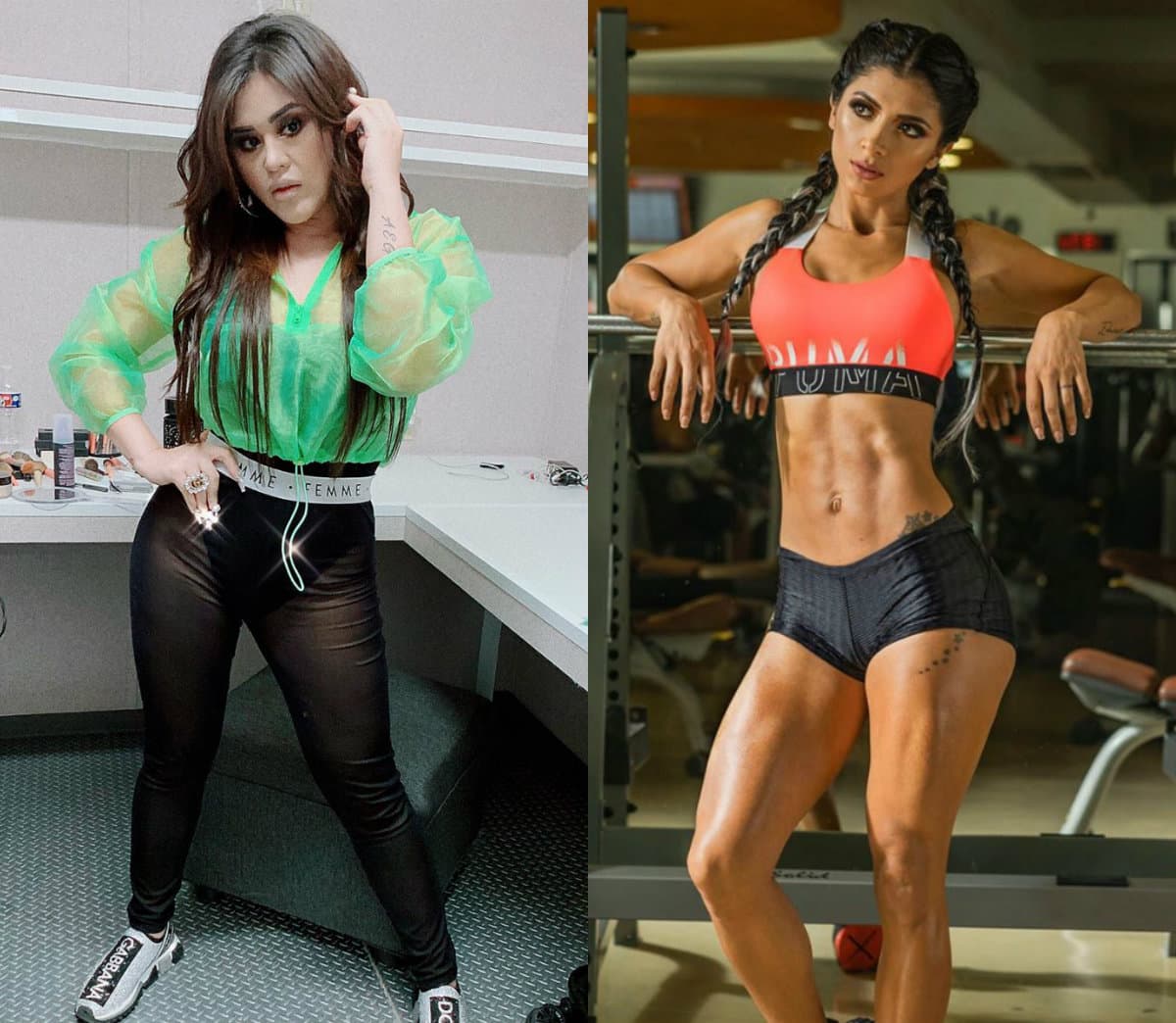 Una de las dinámicas de la grabación era hacer ejercicio juntas y casi a punto de realizar las rutinas, la esposa de Edwin Luna hizo gala de su abdomen plano y detalló: ‘Como que me pica la panza’. De inmediato, Gomita comparó su cuerpo y fiel a su sentido del humor afirmó: ‘Panza la mía’.