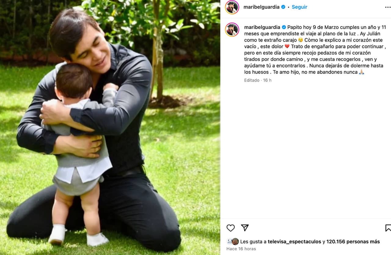 Maribel Guardia recuerda a su hijo Julián, a casi dos años de su muerte.