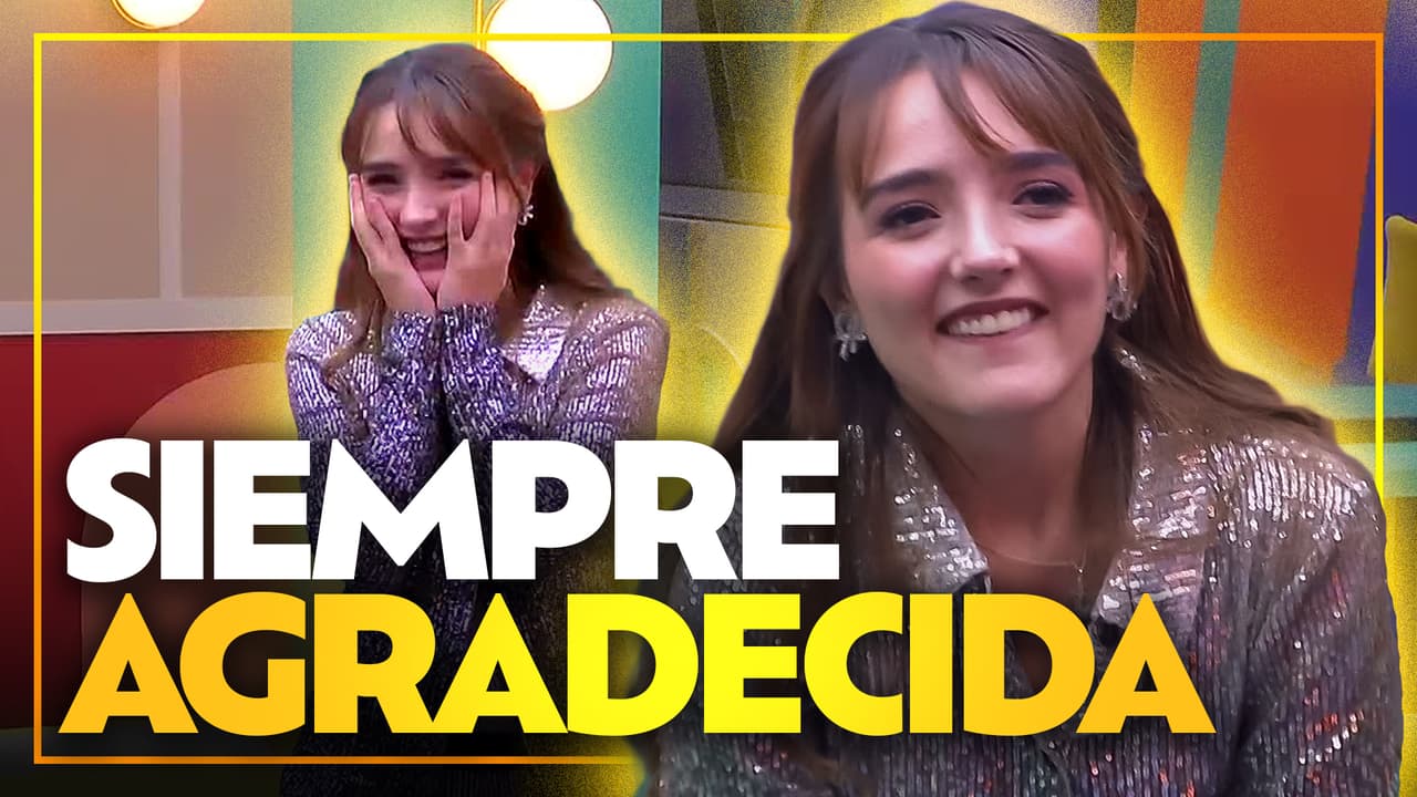 Elaine no contuvo la emoción y agradeció a sus compañeros por las sorpresas