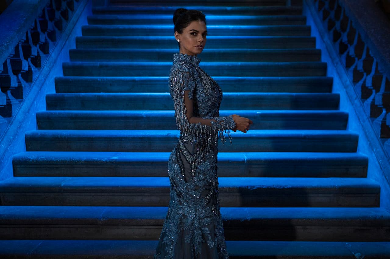 Livia Brito lució un vestido del diseñador Federico Figueroa.