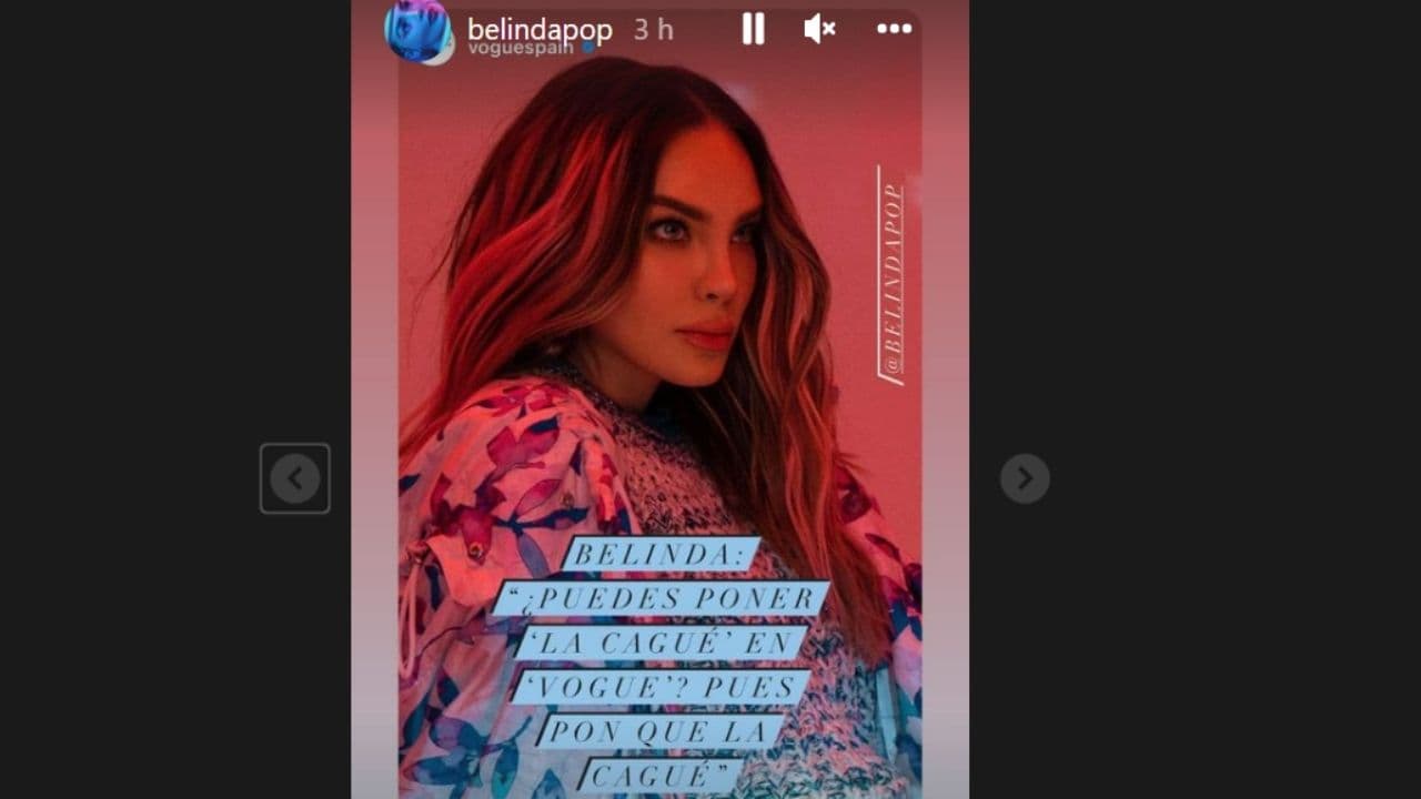 Belinda postea polémica declaración para una revista