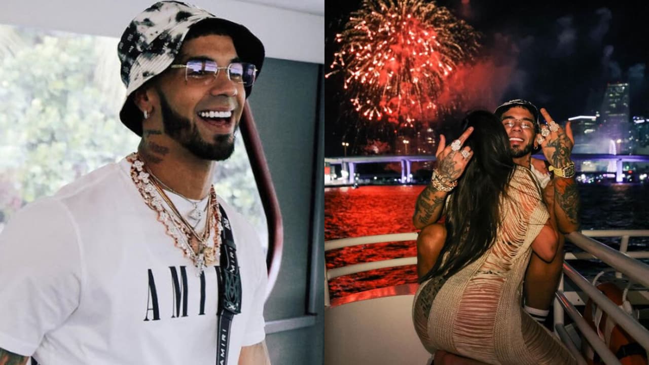 Anuel AA publicó también esta foto con una misteriosa mujer en la misma galería de imágenes en las que aparece con su hijo.
