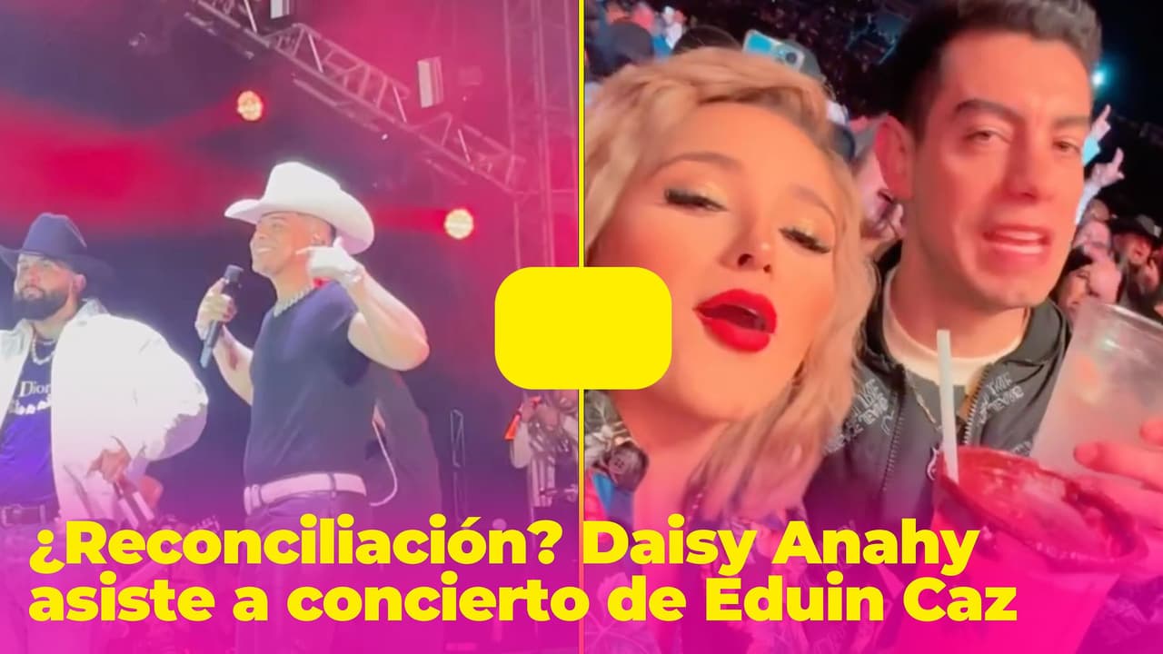 ¿Reconciliación?: Daisy Anahy vuelve a estar en primera fila en show de Eduin Caz tras separación