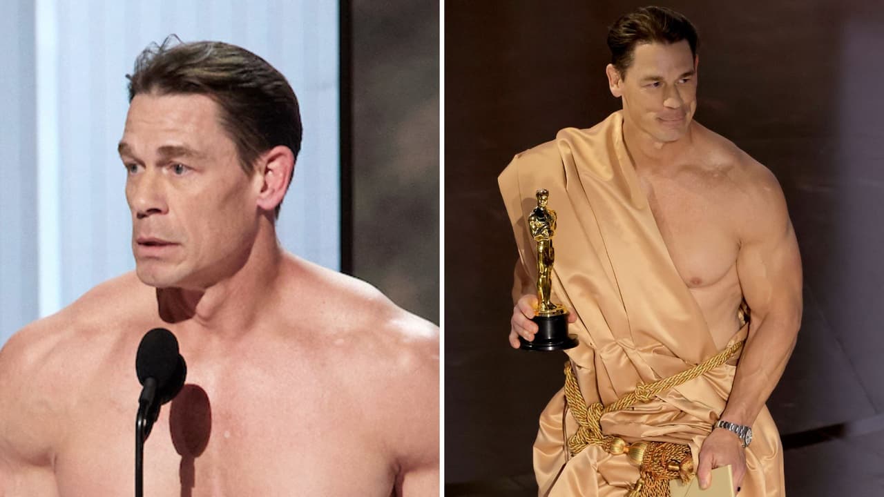 La verdadera razón por la que John Cena apareció sin ropa en los Oscar: fue más que una broma