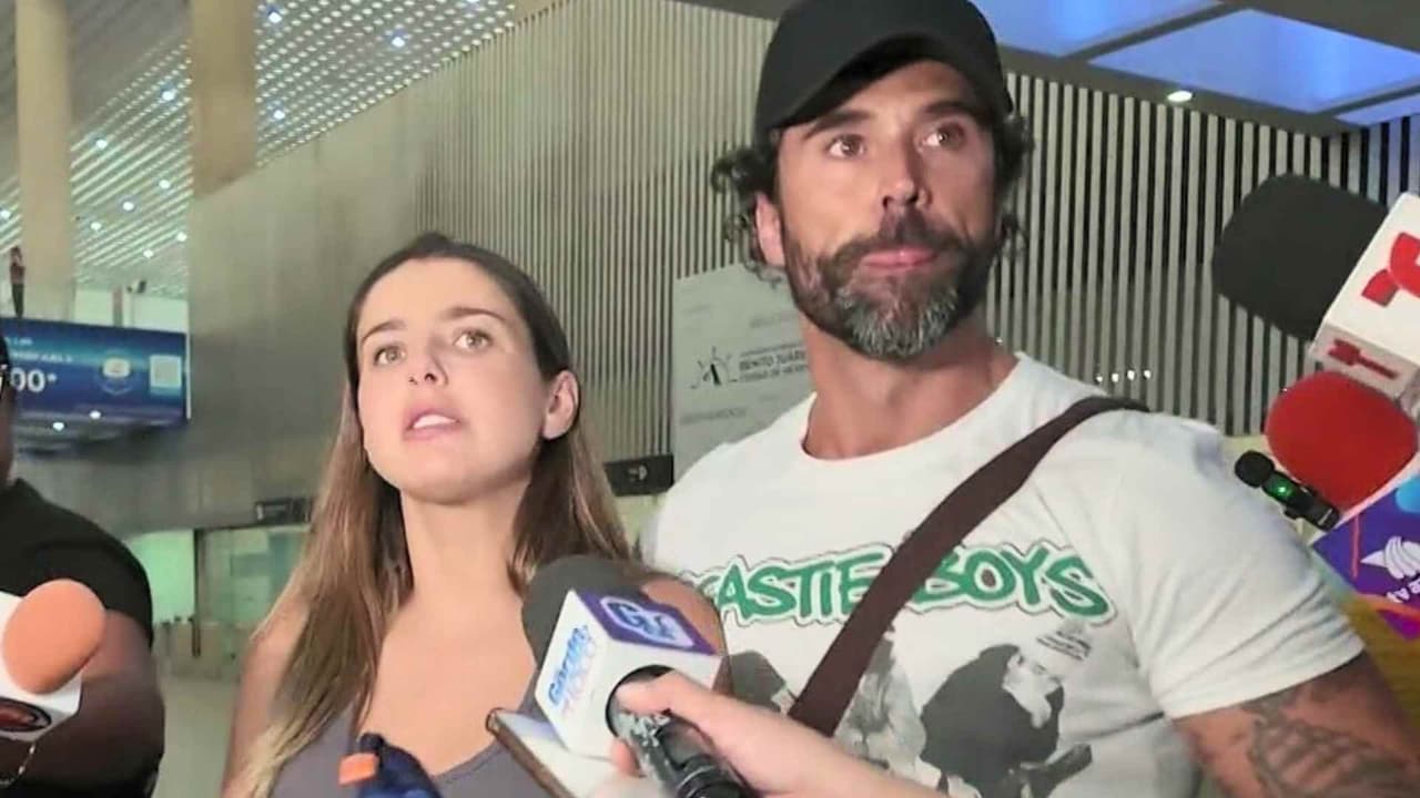 La emotiva despedida de Michelle Renaud y Matías Novoa tras un incidente en el aeropuerto