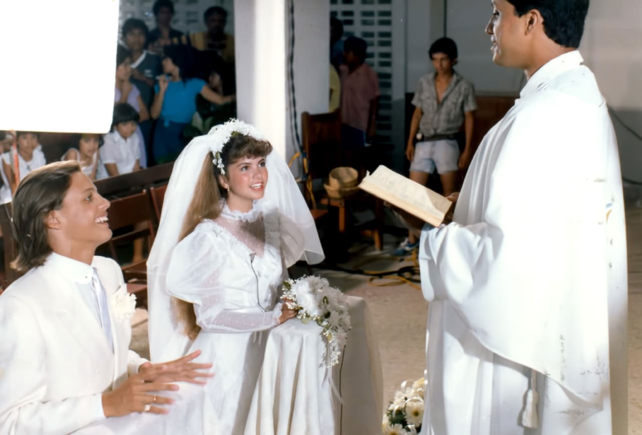 Lucero y Luis Miguel en la película 'Fiebre de amor'